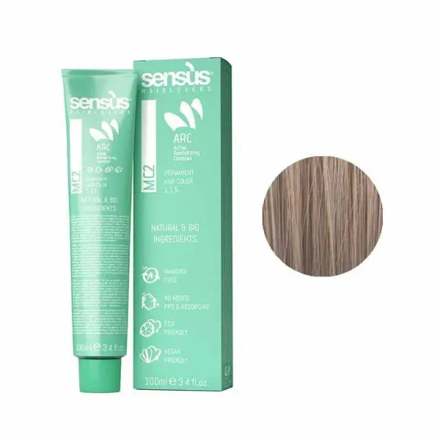 Sensus MC2 Permanent Hair Color 9.24 Very Light Brown Blonde 100ml - (μόνιμη βαφή χωρίς αμμωνία πολύ ανοιχτό ξανθό μαρόν)