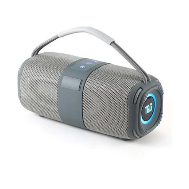 T&G Ηχείο TG-668 Bluetooth 16W με Ραδιόφωνο και Διάρκεια Μπαταρίας έως 2 ώρες - ΓΚΡΙ
