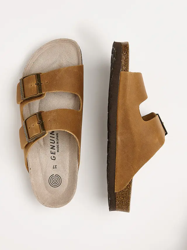 Genuins Πέδιλα Unisex δέρμα Καφέ GEN/HAWAII APURE G105999 COGNAC 3