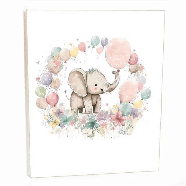 Άλμπουμ pocket με θήκες για 40 φωτογραφίες 15Χ21 ELEPHANT BALOON 01
