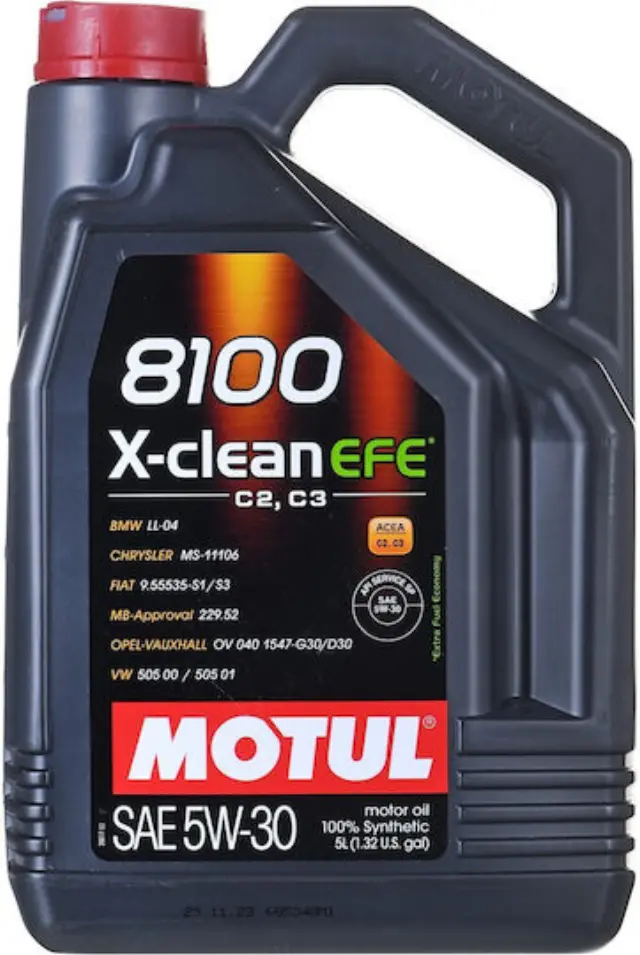 Motul 8100 X-Clean EFE Συνθετικό Λάδι Αυτοκινήτου 5W-30 5lt 2