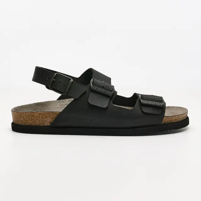 Mephisto Πέδιλα Ανδρικό δέρμα Μαύρο MEP/NARDO BLACK
