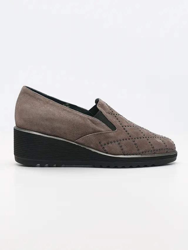 Soffice Sogno Μοκασίνια-Loafers Γυναικείο δέρμα Nubuck Μπεζ ASS/23124 TUNDRA 3