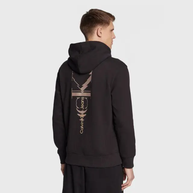 Calvin Klein - Ανδρικό Φούτερ Hoodie Regular Fit J30J322524-BEH Μαύρο - XL 2