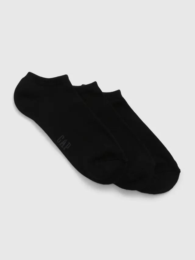 Μαύρες Basic Ankle Κάλτσες (3-Pack) true black - ONESIZE