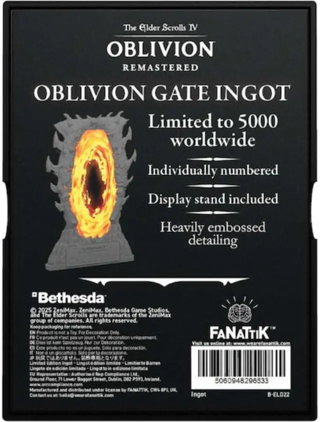 Fanattik The Elder Scrolls Oblivion: Oblivion Gates Limited Edition Ingot 2