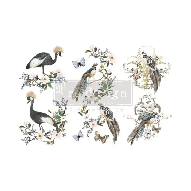 Χαρτί Decor Transfer Prima Re-Design, Rare Birds, 12x30.5cm