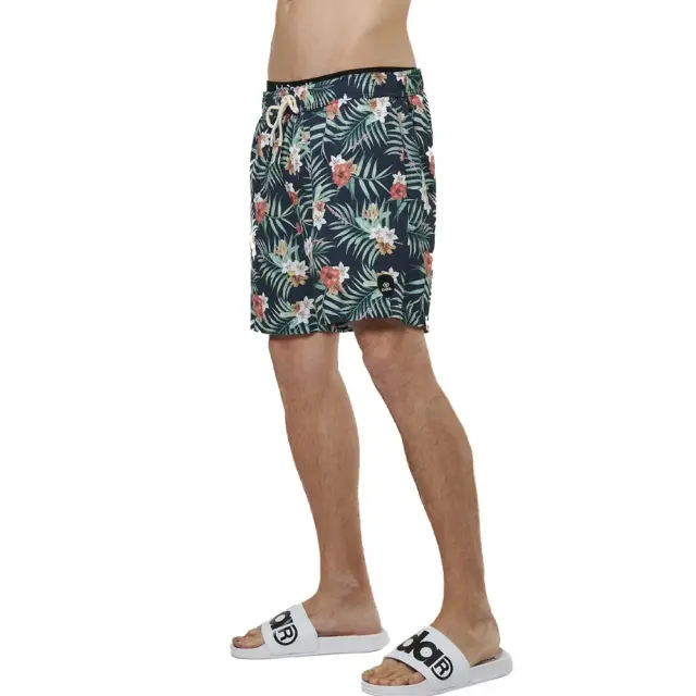 Body Action Men's Crepe Swimming Shorts Φλοράλ 033531-04K (Body Action) - Medium 2