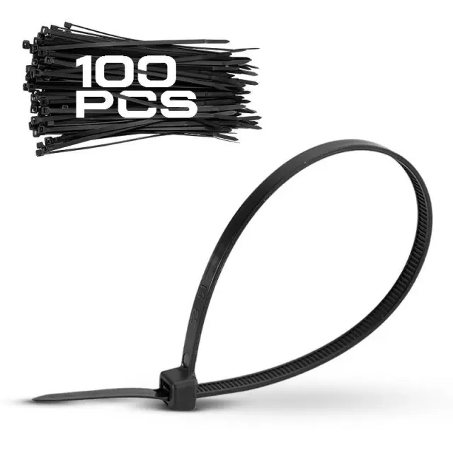 Bormann Pro BCR5070 - Δεματικά καλωδίων 7.6*200mm μαύρο 100τεμ. (050537)