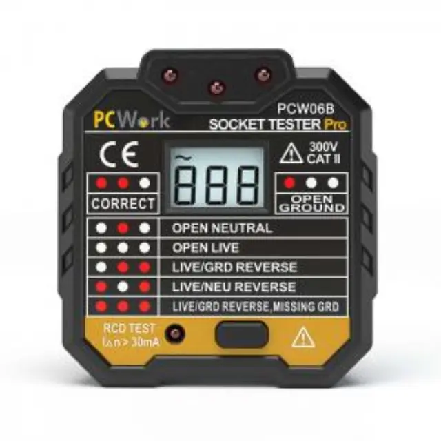 Τέστερ μπρίζας (socket tester) με ψηφιακή οθόνη. 2