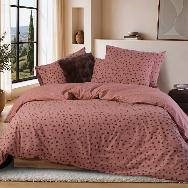 Σετ Σεντόνια Βαμβακερά Υπέρδιπλα Trust 240Χ270 Nef Nef Homeware, 100% ΒΑΜΒΑΚΙ - DUSTY ROSE (040829) 2