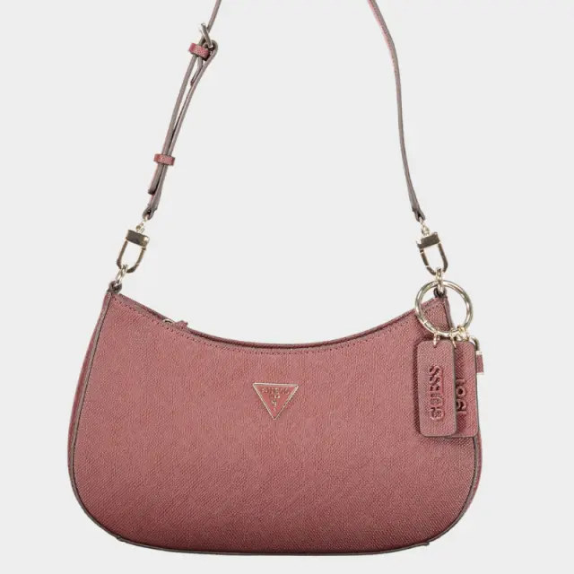 Guess - Γυναικεία Τσάντα Ώμου Noelle II HWZG9672180-BUR Μπορντό