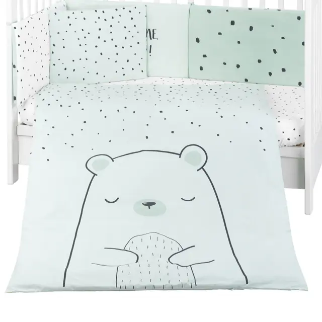 Kikka Boo Σετ Προίκας Μωρού 6 τεμαχίων 70/140 Bear with me Mint 41101060119 2