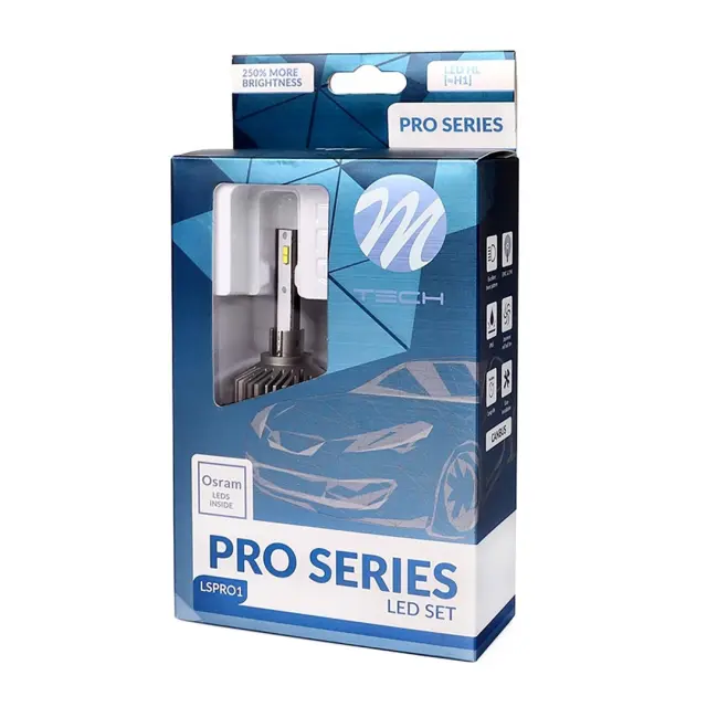 M-Tech H1 H1 12v 2x20w 5.700k 4400lm Osram Pro Led Kit Set (με Ανεμιστηρακι) 2τμχ LSPRO1 2