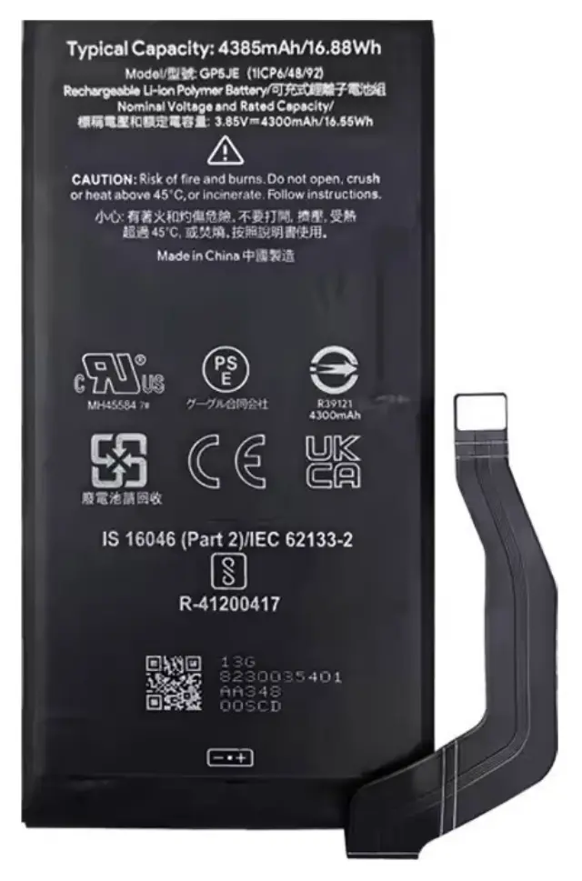 Rechargeable Battery Google Pixel 7a Gp5je 4385mah 3.85v + Mounting Tape