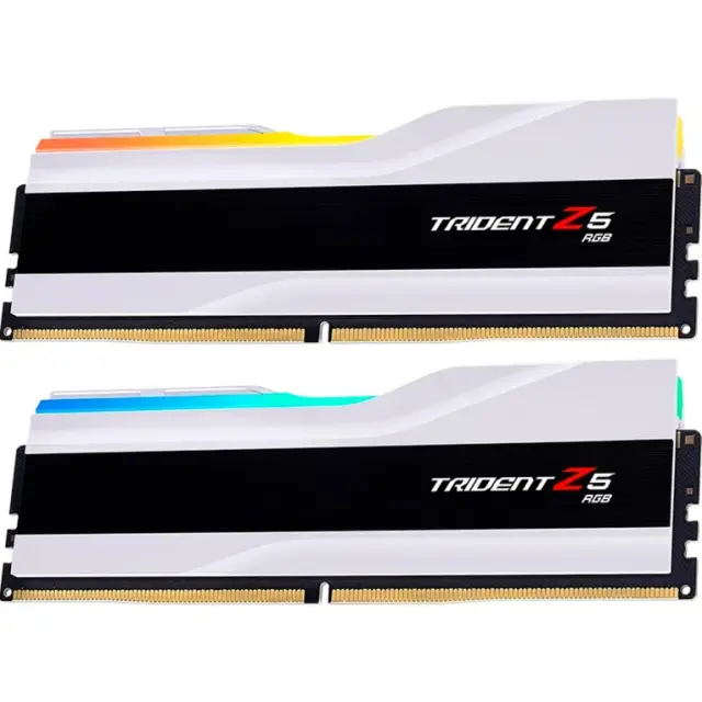 G.Skill DIMM 64 GB DDR5-6000 (2x 32 GB) Dual-Kit (white, F5-6000J3636F32GX2-TZ5RW, Trident Z5 RGB, INTEL XMP)