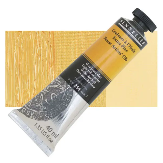 Sennelier Λάδι Finest Artists Oil 254 Light Yellow Ochre - 40ml