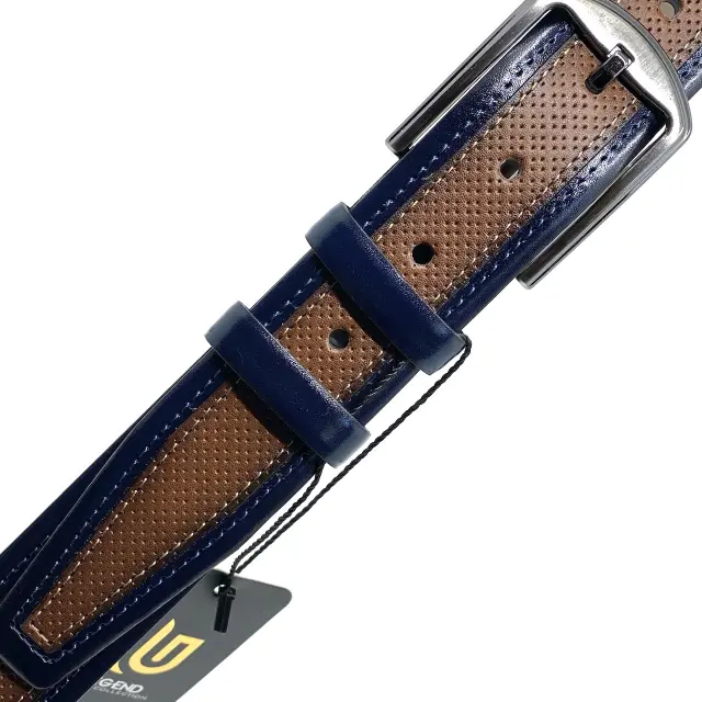 Ταμπά με Μπλε Ζώνη P.U. Leather 3,5 cm - 110cm 3