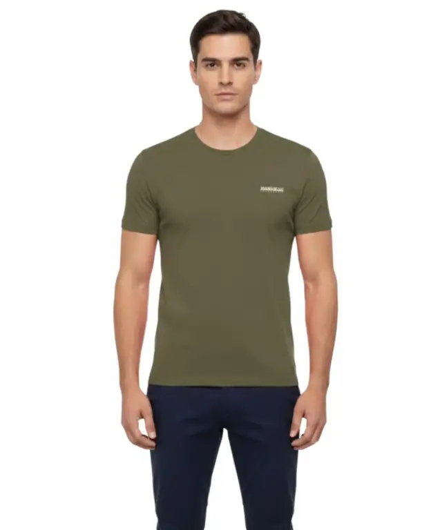 Napapijri - Ανδρικό T-shirt S Smallbox Regular Fit NP0A88TR-G3A Λαδί - M