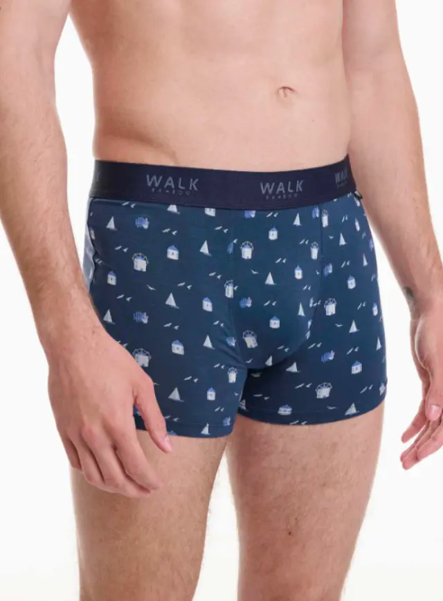 Walk ανδρικό boxer με σχέδιο Santorini W1770-77-1 - S 2