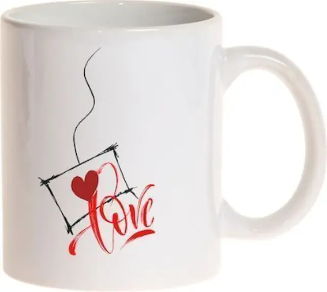 Κούπα κεραμική, Αγίου Βαλεντίνου, love & hearts 325ml