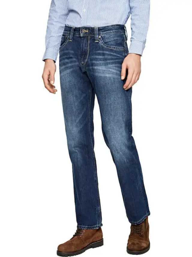 PEPE JEANS KINGSTON-ΤΖΙΝ ΑΔΡΙΚΟ ΠΑΝΤΕΛΟΝΙ DENIM
