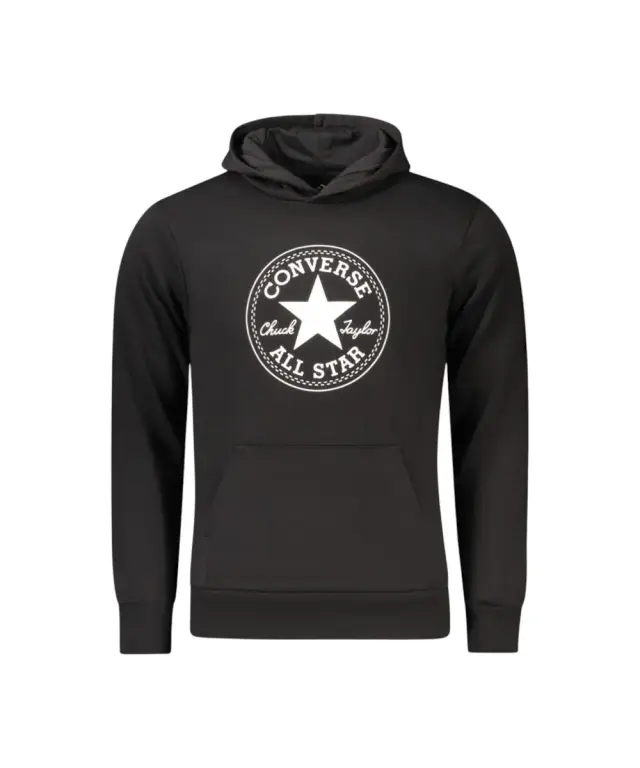 Converse - Παιδικό Φούτερ Fleece Με Κουκούλα 9CC858-023 Μαύρο - 8-10 ετών