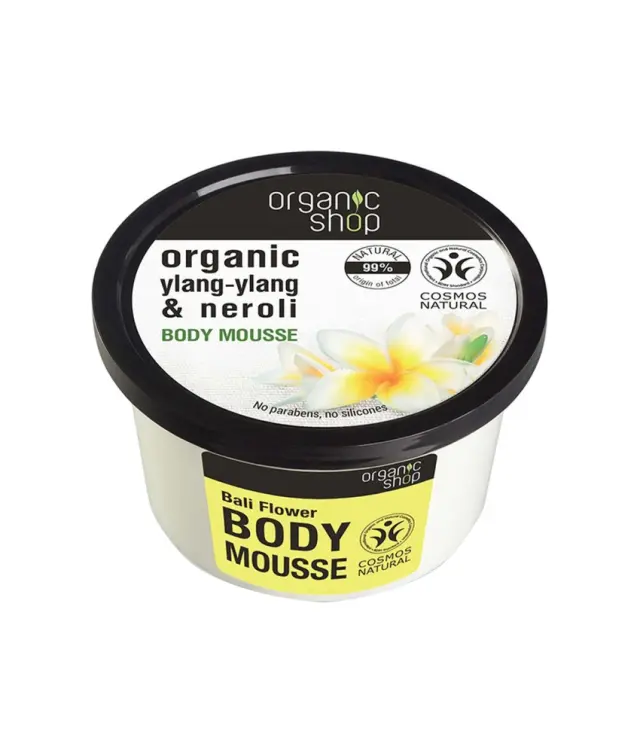 Organic Shop Organic Ylang-Ylang & Neroli Ενυδατική Mousse Σώματος με Άρωμα Βανίλια 250ml
