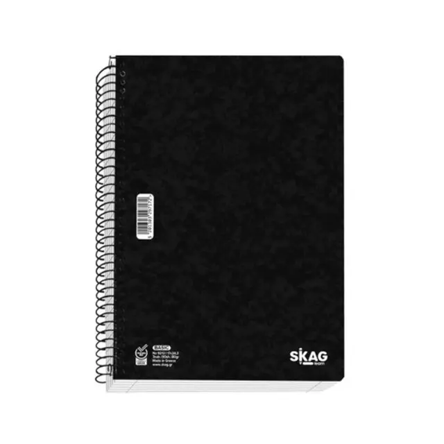 Skag Τετράδιο Σπιράλ Black Basic Α4 1Θ / 312837 (Skag)