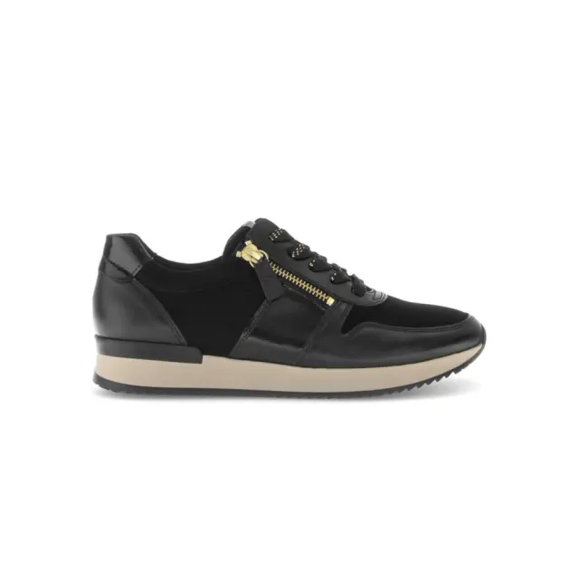 Gabor Sneakers Γυναικείο δέρμα/δέρμα Nubuck Μαύρο GAB/73420 001-BLACK - 40