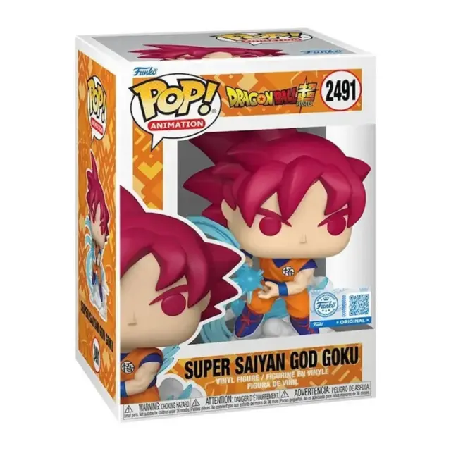 Φιγούρα Funko Pop! Animation: Dragon Ball Super - Super Saiyan God Goku (Special Edition) #2491 Vinyl Figure