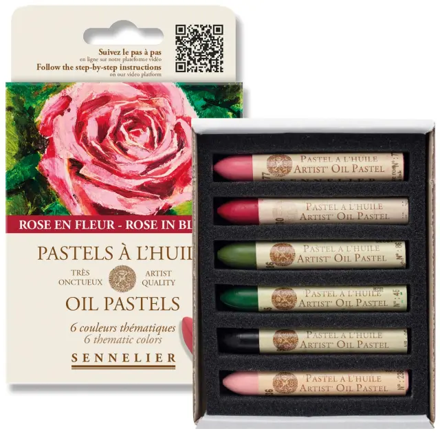Sennelier Λαδοπαστέλ Σετ 6τεμ Rose in Bloom Colors