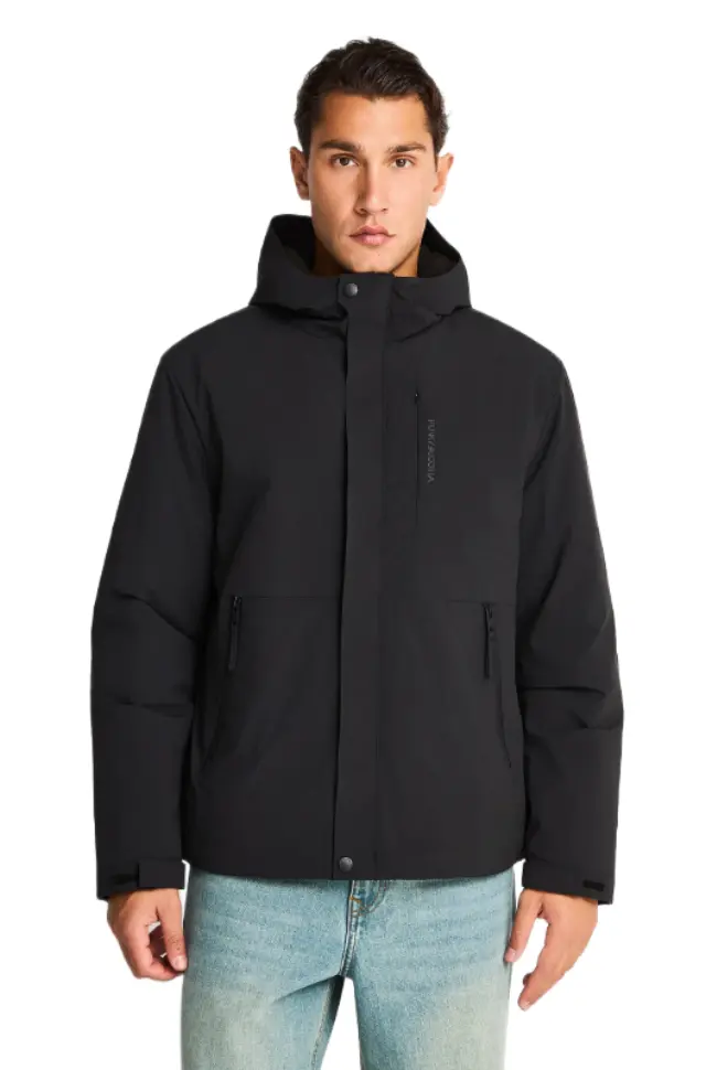 Funky Buddha ανδρικό casual μπουφάν με κουκούλα FBM014-008-01-2
