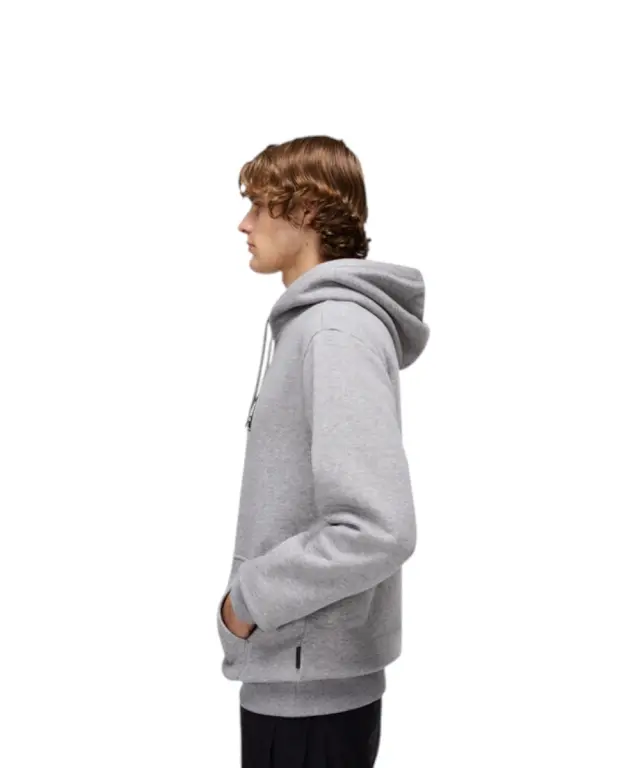 Napapijri - Ανδρικό Φούτερ Με Κουκούλα B-Box Logo NP0A4I19-160 Γκρι - 3XL 2