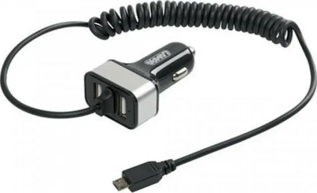 Lampa Φορτιστής Αυτοκινήτου 5.8A με Θύρες: 2xUSB μαζί με Καλώδιο Micro-USB 38874