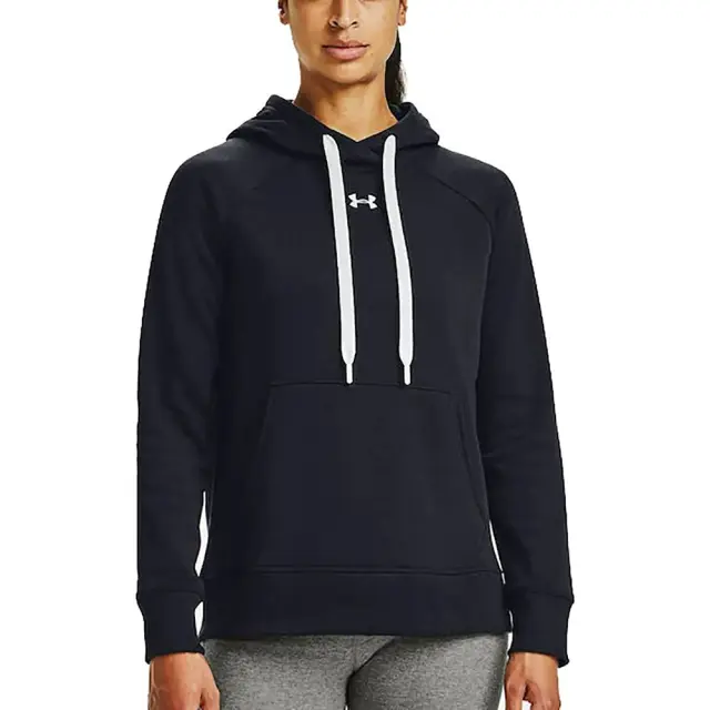 Under Armour Rival Fleece Hoodie (1356317-001) - Μαύρο