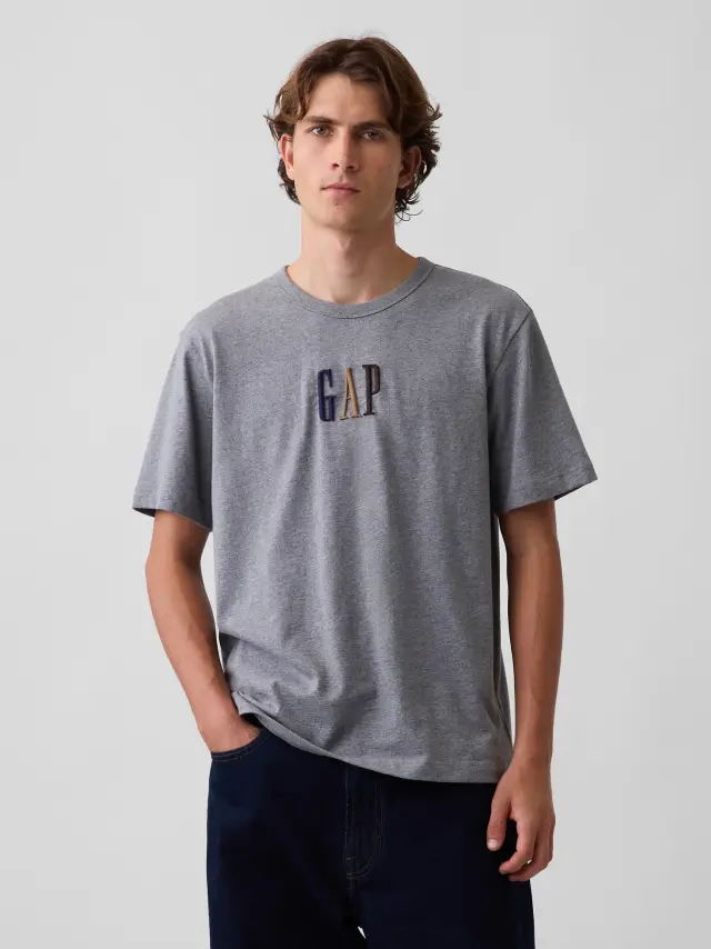 Ανδρική Μπλούζα με Gap Λογότυπο heather grey
