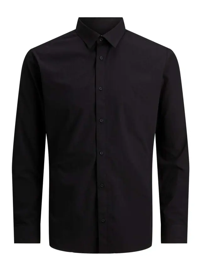 JJJOE SHIRT LS PLAIN Black