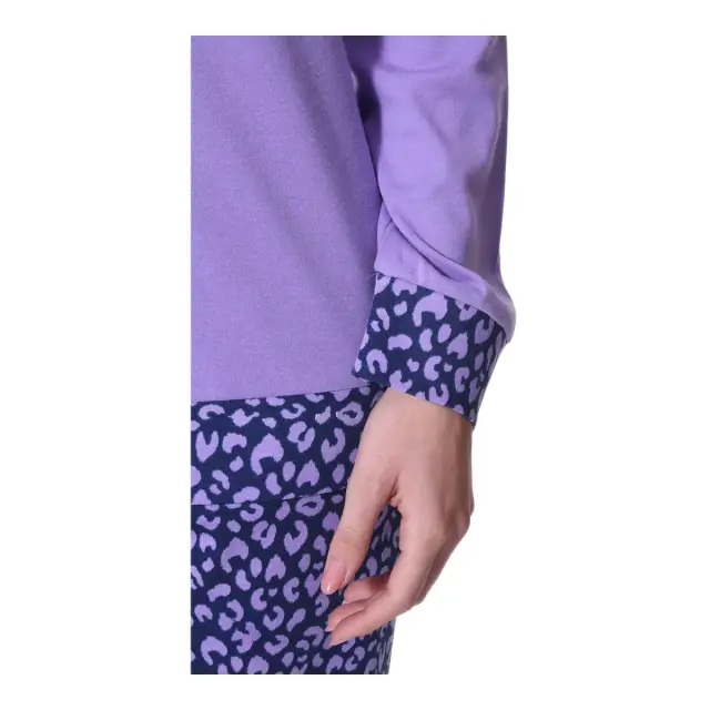 Lydia Creations Γυναικεία Πυτζάμα Sleep Mask NLC, Χρώμα Λιλά 3