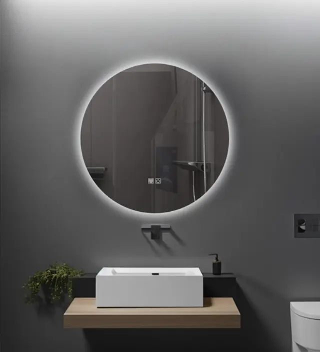 ΚΑΘΡΕΦΤΗΣ ΜΠΑΝΙΟΥ LED ΑΦΗΣ MIRRORLUX IRIS S-4528 ΣΤΡΟΓΓΥΛΟΣ Φ-600MM