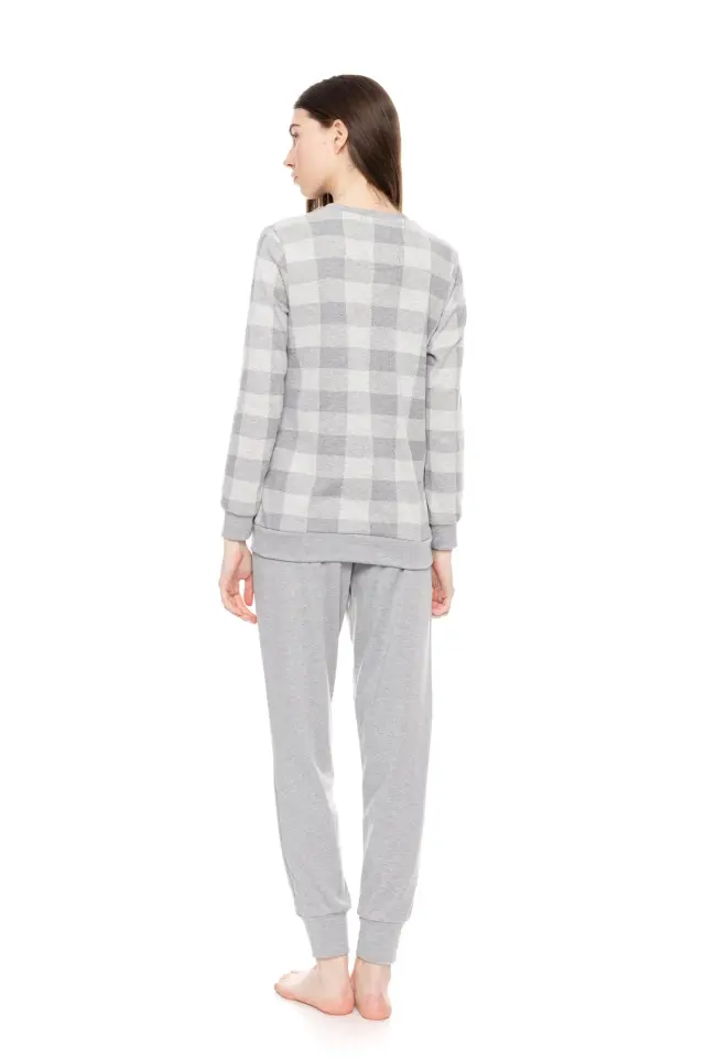 W1654 - Type - PYJAMA JACQUARD GREY PLAID 3