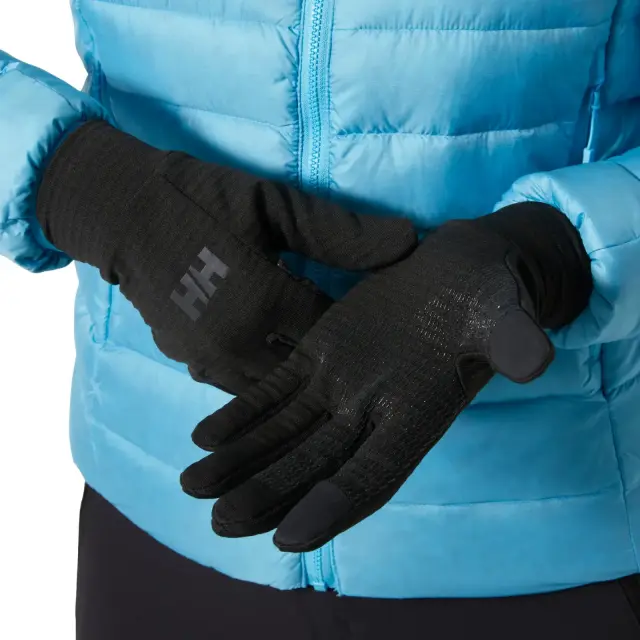Ηelly Ηansen Unisex Versalite Touch Glove Liner Γάντια Black - X Large 3