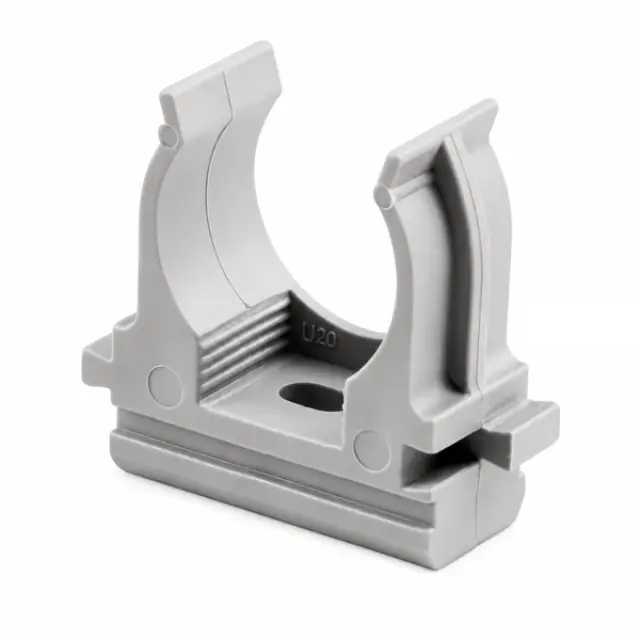 Conduit Plastic Snap Clips 16mm Grey (100pcs bag)