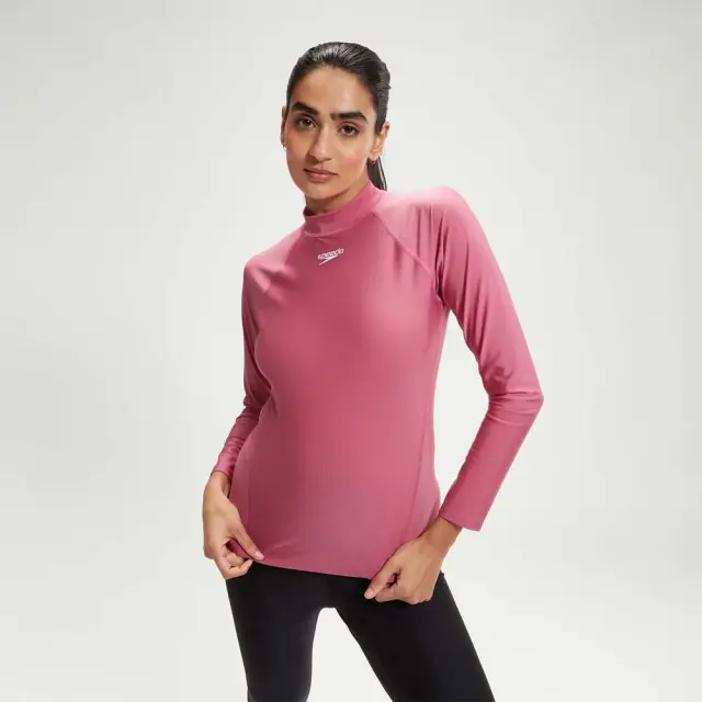 Speedo Women's Long Sleeve Rash UV Protection Top Φούξια 81319016558 (Speedo)