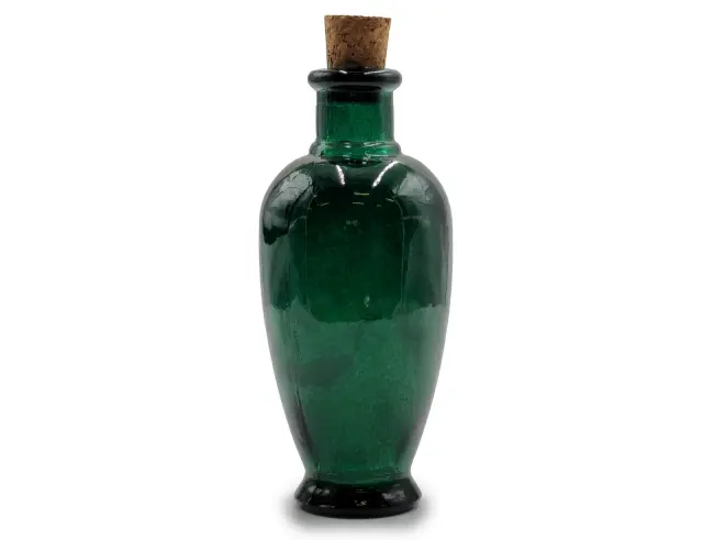 Διακοσμητικό Μπουκάλι με πώμα Glass Drops Castilla (5621DB734) Aπό 100% ανακυκλωμένο γυαλί, Xωρητικότητας 250ml, Διαστάσεων Ø 7 x Υ 15 cm, Albahaca 5621DB734 2
