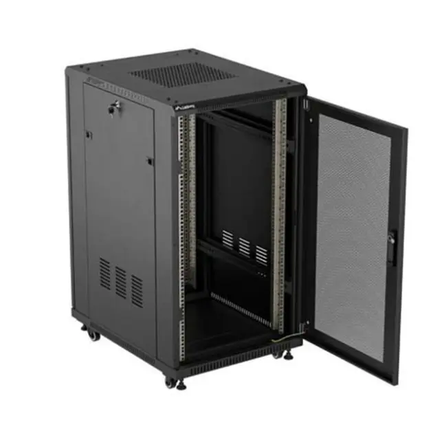 Lanberg Καμπίνα Rack 19" 22U 600X800 Black (FF01-6822-23B)