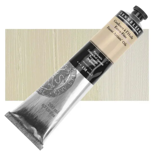 Sennelier Λάδι Finest Artists Oil 138 Unbleached Titanium - 200ml