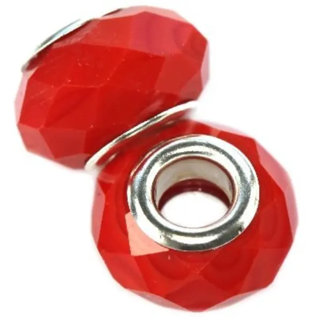 Χάντρα Modular Crystal Strawberry 10x14mm - 5τεμ