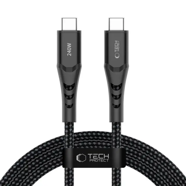 TECH-PROTECT UB11T ULTRABOOST TYPE-C CABLE PD 240W / QC3.0 200CM BLACK