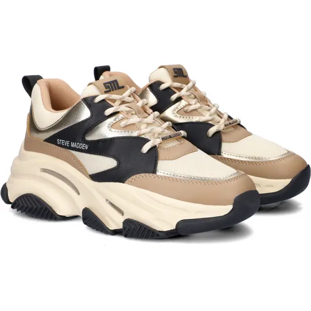 Γυναικεία Sneakers Steve Madden 11004678-338 Χακί/Μαύρα Λαδί - 36 2